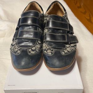 Coach Logo Susanna Velcro Logo Shoes Size 8